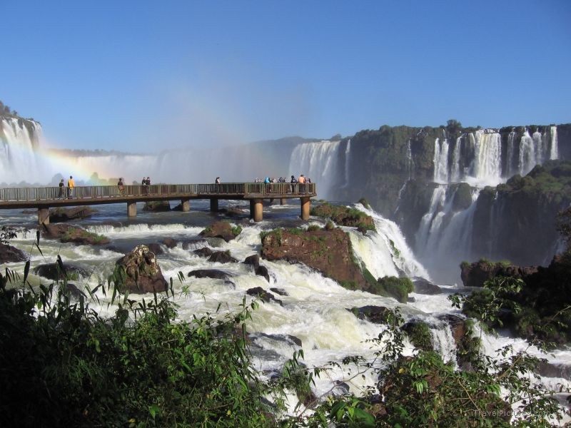Iguazu waterfall rainbow