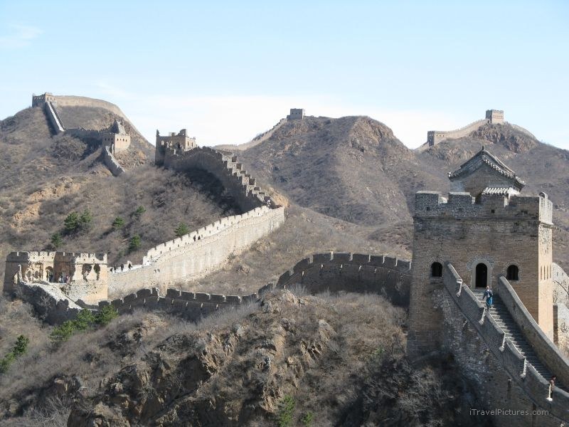Great Wall of China Jinshanling tower towers hill