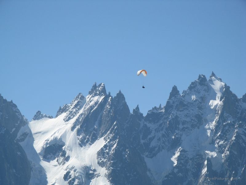Chamonix Paraglider mountain mountains