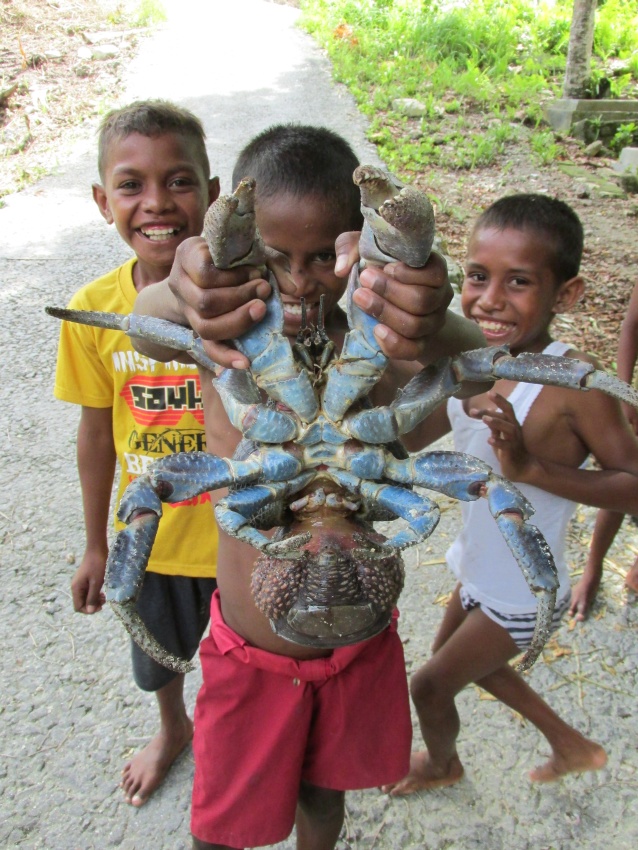 rab lobster blue holding boys