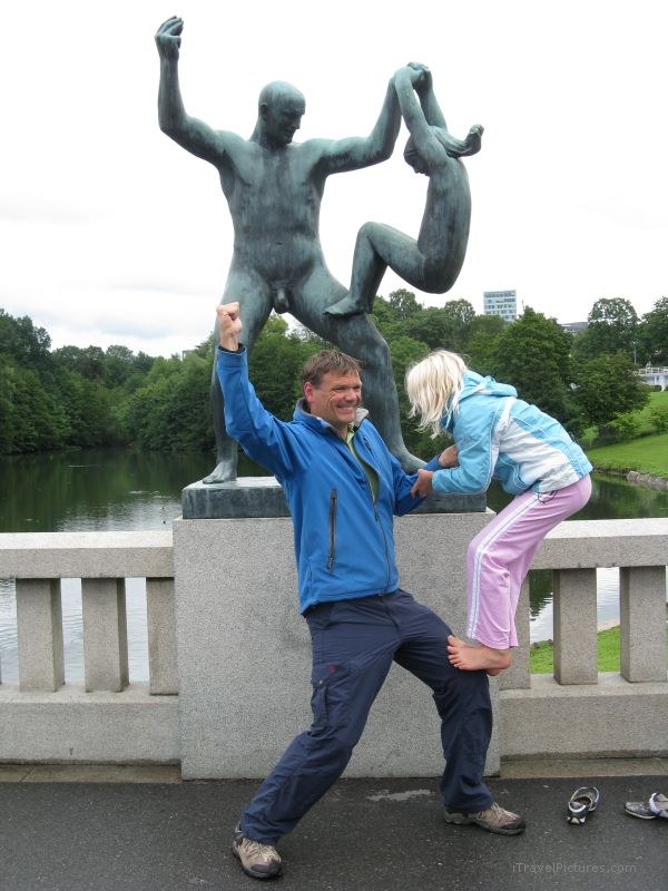 Vigeland statue park imitation statues