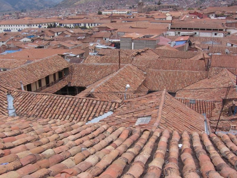 Cusco Plaza de Armas roof rooves tile tiles