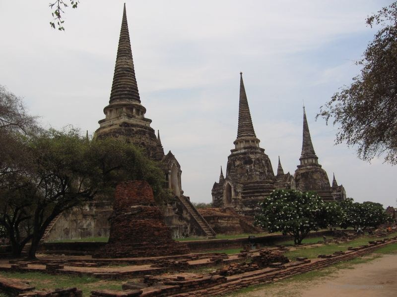 Ayuthaya Wat Phra Si Sanphet temple