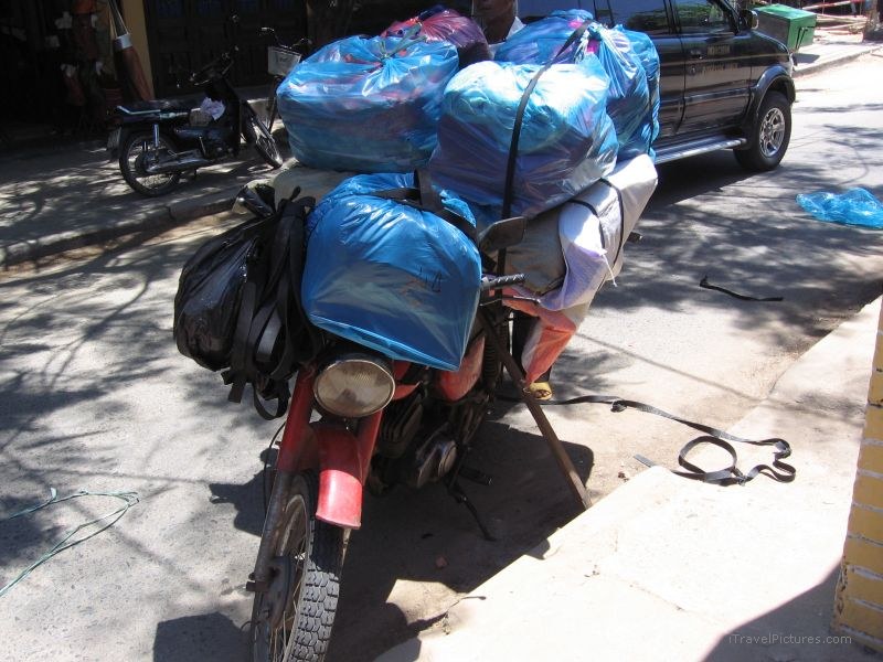 motorcycle loaded