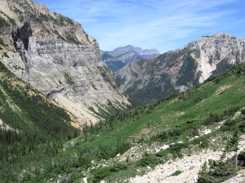 Waterton national park valley