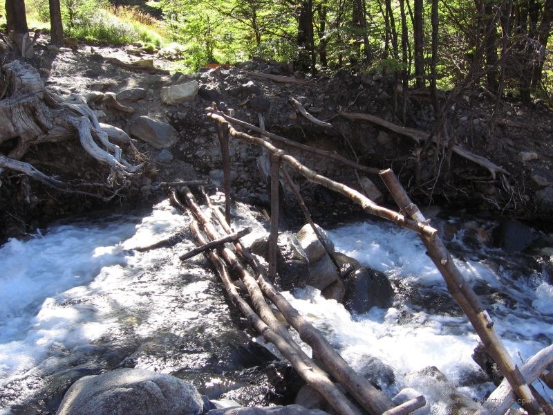 Torres del Paine national park bridge