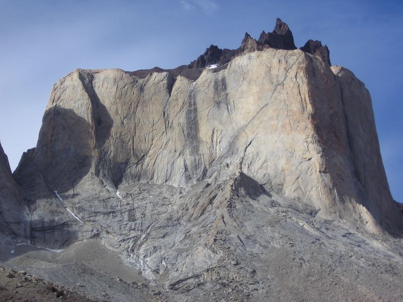 Torres del Paine National park mountain cliff