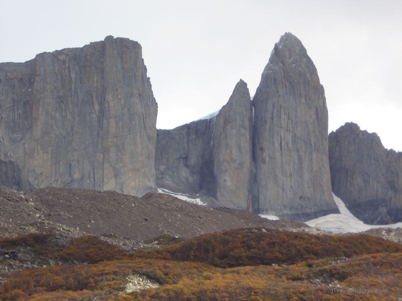 Torres del Paine national park Valle Frances mountain