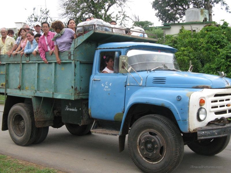 Viñales truck carrying passengers