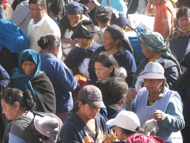 Otavalo market people crowd