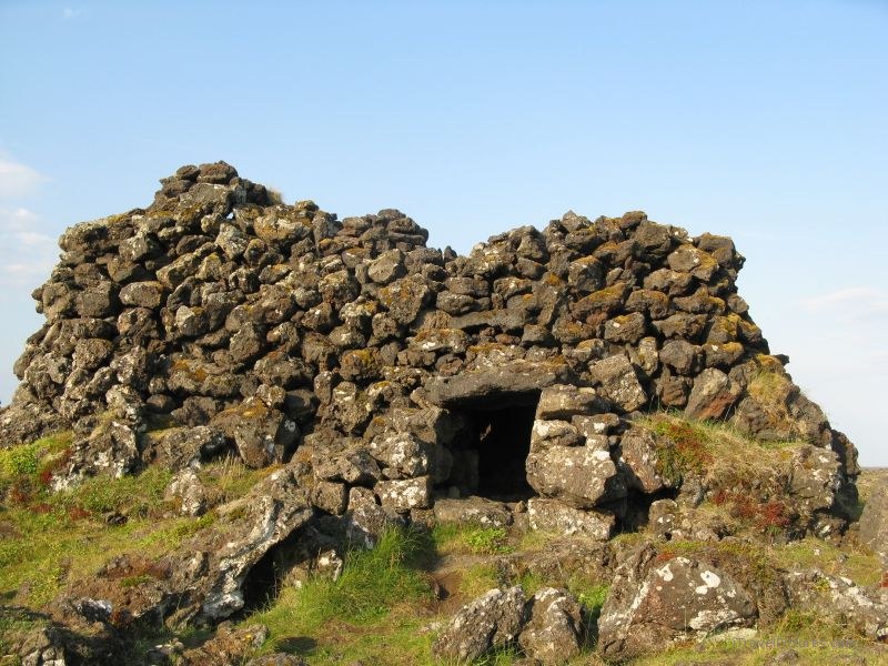 Snaefellsness doorway rock rocks house
