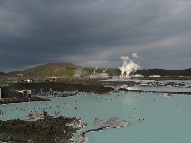 Blue lagoon  geothermal spa swimming