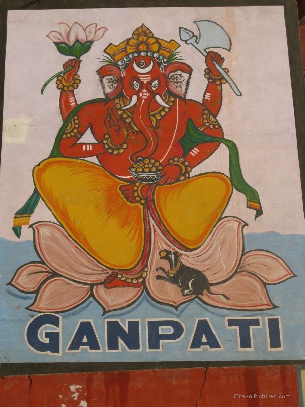 Varanasi ganpati wall painting