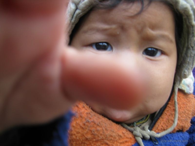 Chaliss baby curious camera thumb
