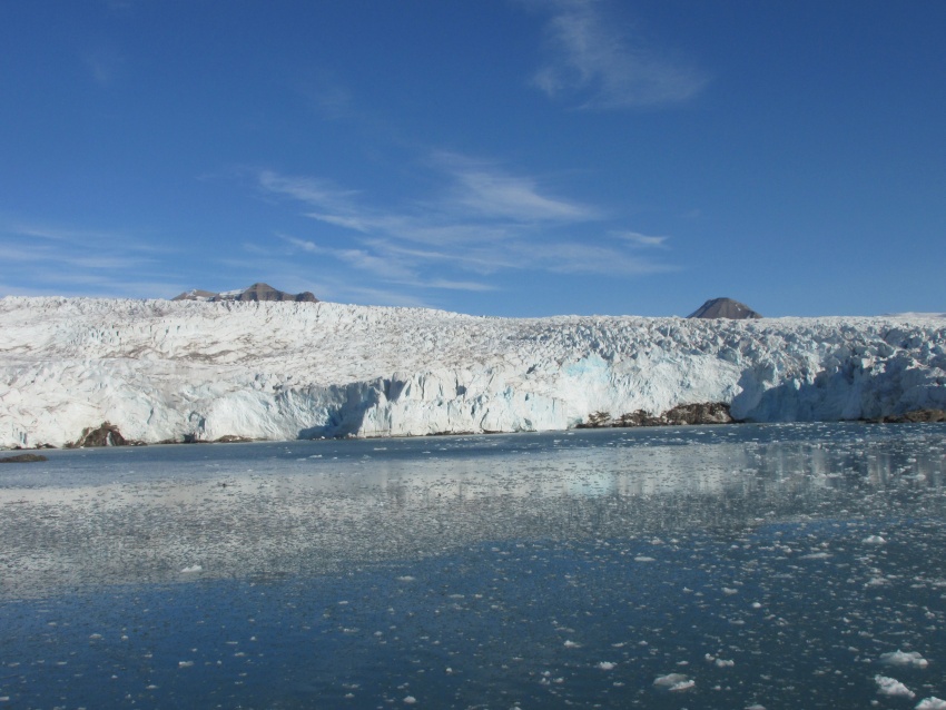 lacier ocean water blue white