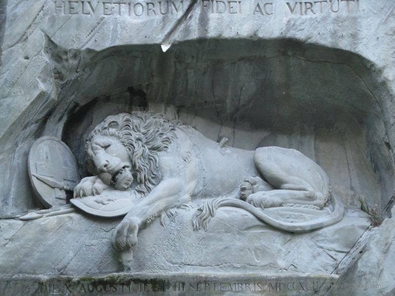 Lucerne lion Lucerne dying