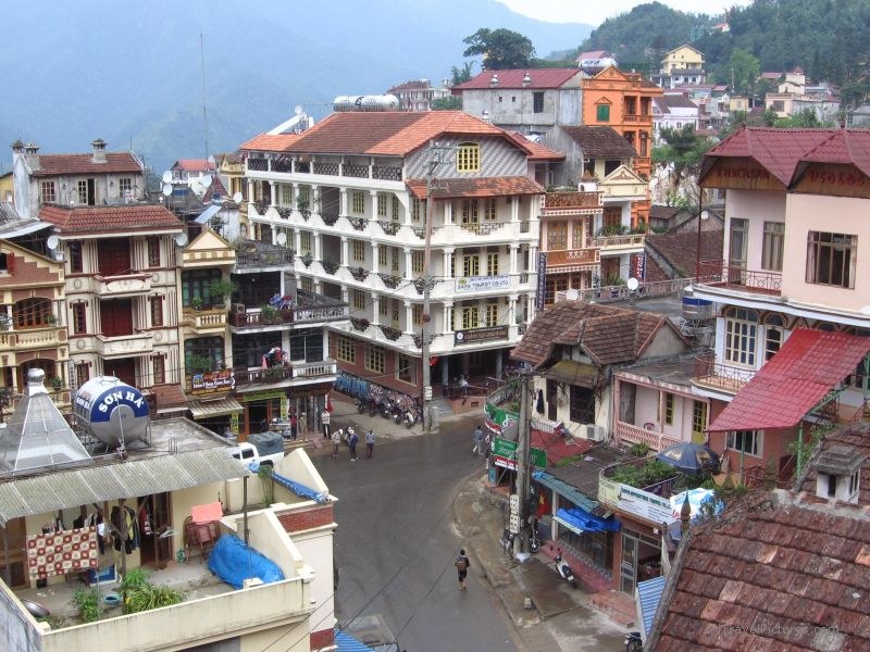 hotels buildings hotel building sapa street town